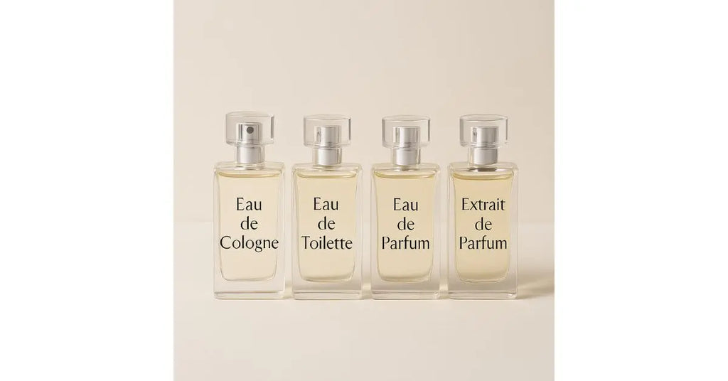 Quelle est la différence entre Eau de Cologne, Eau de Toilette, Eau de Parfum et Extrait de Parfum ?