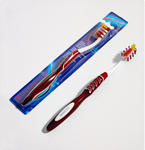 BROSSE À DENTS EXTRA CLEAN - SOIES MOYENNES (ROUGE-BLANC) CHOGAN