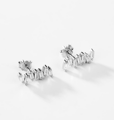 BOUCLES D'OREILLES PIERRES RECTANGULAIRES CHOGAN
