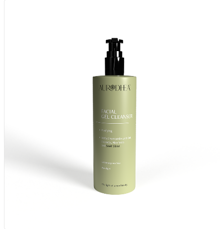 Gel nettoyant visage doux à la bave d’escargot Aurodhea – Nettoyant naturel et apaisant